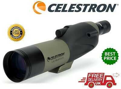 Celestron Ultima 65 Straight Refractor 18-55x Zoom WP Spotting Scope 52249 (UK )