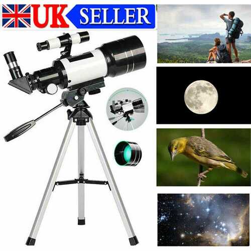 Pro Astronomical Telescope Refractor With Tripod Zoom HD Outdoor Monocular Moon