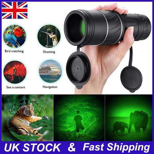 Portable 40X60 Super High Power HD Night Vision Monocular Telescope Binoculars