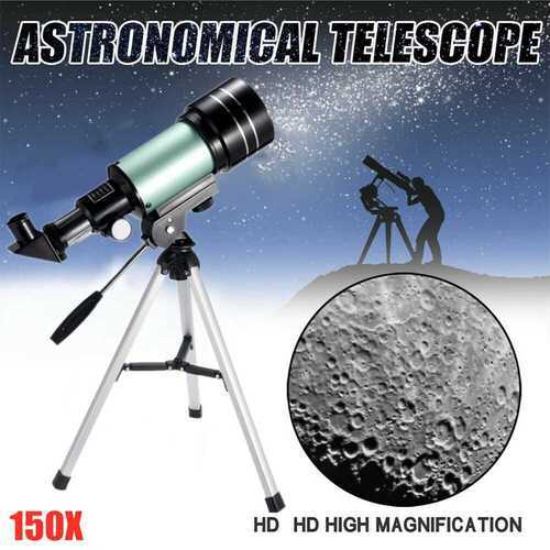 150X Monocular Space Astronomical Scope Telescope With Tripod Refractive HD New