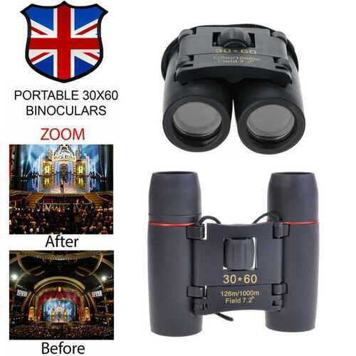 30 x 60 Military Zoom Powerful Binoculars Optics Hunting Camping With Carry Case