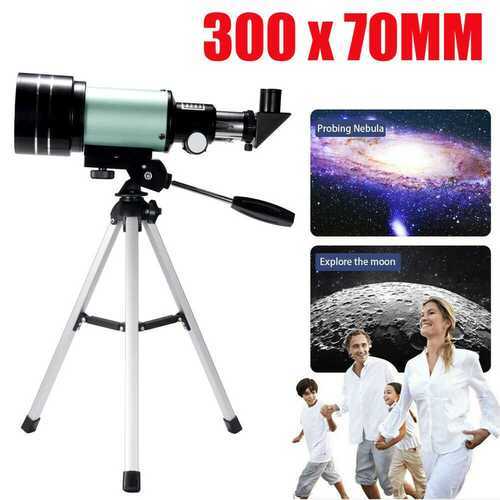 Pro 150X Refractor Telescope Tripod F30070M Monocular Space Astronomical Scope