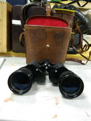 Vintage Tecnar Binoculars with Leather Case Collectable