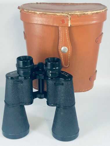 Vintage Grosvenor Chance-Pilkington Glass 10 x 50 Coated Optics Binoculars c1960