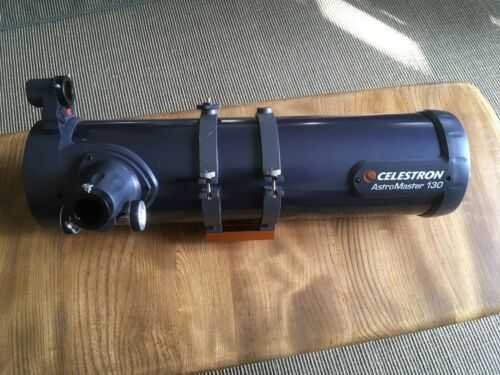 Celestron Astromaster 130 Reflector Telescope Tube Rings Red Dot Finder Software