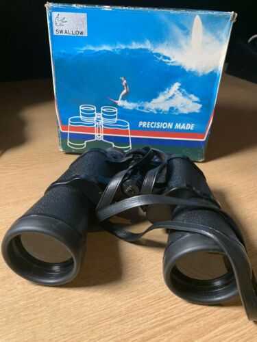 Vintage Swallow binoculars 10 X 50mm ZCF Field 5 with original box Japan made