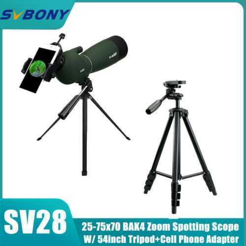 SV28 25-75x70 Waterproof Spotting Scope+Adapter+SV101 54