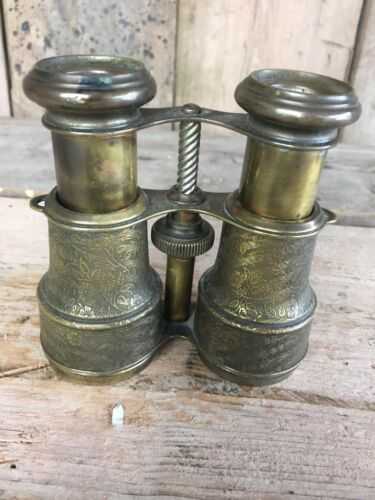 Vintage Brass Binoculars Beautiful Decoration