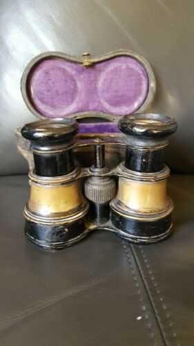 Antique Binoculars With Case