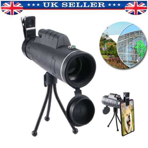 40X60 Portable Night Vision Zoom Telescope Monocular Binoculars w/compass+Tripod