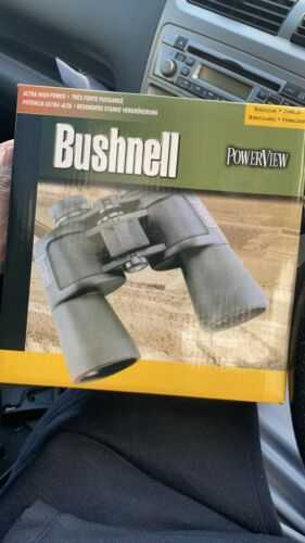 Bushnell 12x50 Powerview Binoculars Camping Grey For Outdoors UK Free Delivery