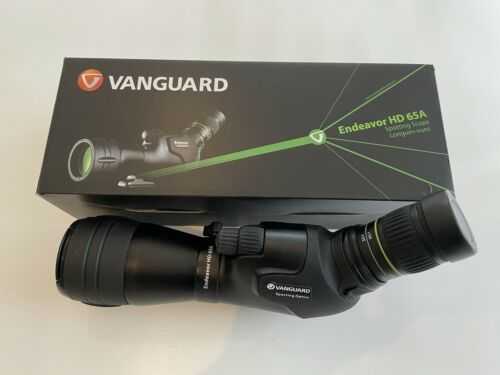 Vanguard Endeavor HD-65A Angled Spotting Scope with 15x45 Zoom Eyepiece New UK