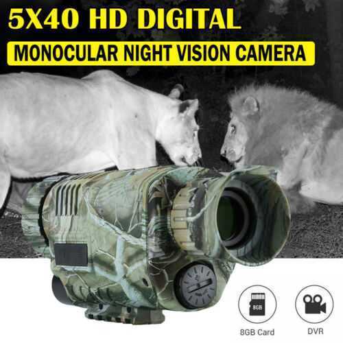 HD Infrared Digital Video Night Vision Zoom Monocular Telescope Outdoor Hunting