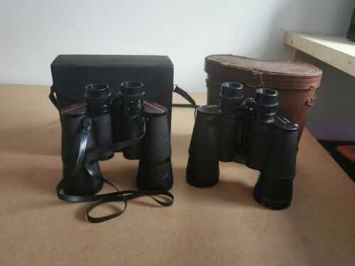 PRINZ 10 X 50  Coated optics  BINOCULARS + another vintage pair of binoculars