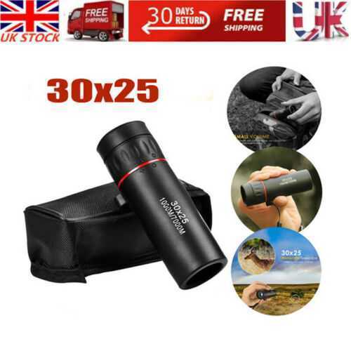 Mini Portable Outdoor Hiking 30x25 HD Focus Binoculars Telescope Sightseeing