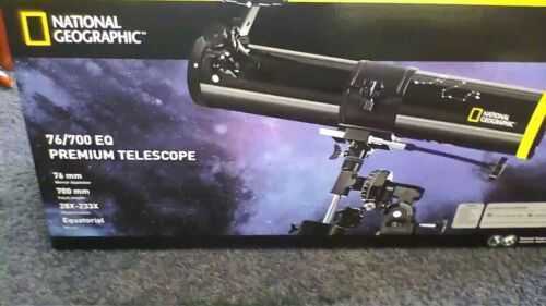 National Geographic Bresser 76/700 Reflector Telescope Brand New Never Opened