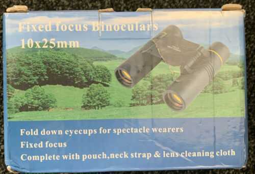 fixed focus binoculars 10x25mm