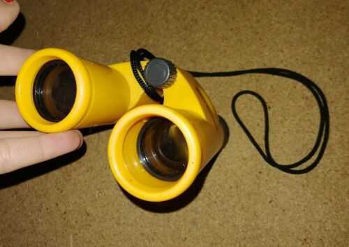 Mini Yellow Children's Binoculars (2-sided)