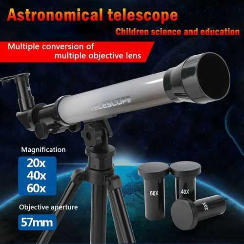 20X~60X Refractive Astronomical Telescope Tripod Monocula Space Scope Refractor