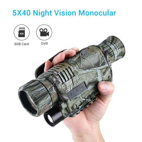 1x Night Vision Cam Goggles Monocular IR Surveillance Gen Hunting Scope 8GB