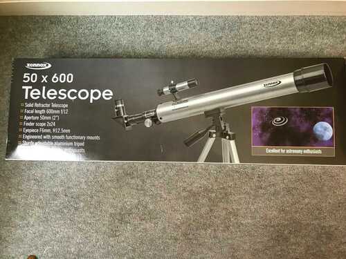 Telescope, Zennox for astronomy, with adjustable tripod and eyepiece