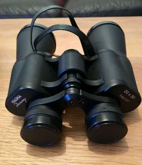 Halina Discovery Powerfull Black 20 x 50 FG Field 3.9 Binoculars with neck strap