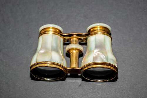 Vintage mother of pearl opera glasses/ binoculars early twentieth century.