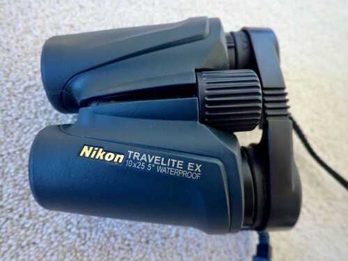 Nikon Black Travelite EX 10 x 25 Waterproof Binoculars, VGC