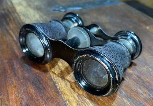 Vintage Opera Black Binoculars with adjustable focus