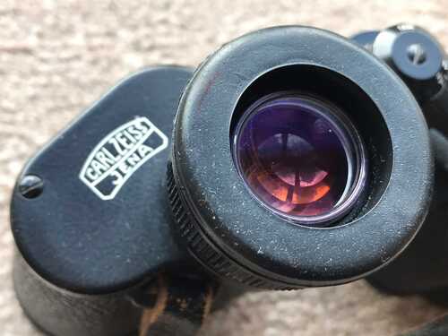 Customised for Spectacle wearers ZEISS DDR JENOPTEM 8 x 30W BINOCULARS with case