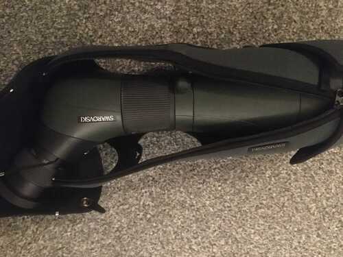 Swarovski ATS80 HD scope. With 20-60x zoom, and Swarovski stay on case.