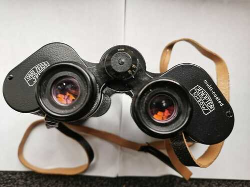 CARL ZEISS JENA JENOPTEM 10 x 50 BINOCULARS MULTI COATED 5401194 AND CASE VGC