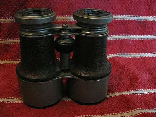 Vintage Metal and Leather Field and Marine Binoculars ,Achromatic, DAY AND NIGHT.