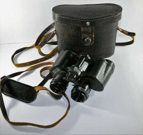 Vintage Russian USSR 4  bnu4 Zomz 8 x 30 Binoculars Lens + Leather Case