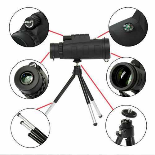 40 X 60 OPTICS BAK4 Night Vision Monocular Portable HD High Power  Telescope