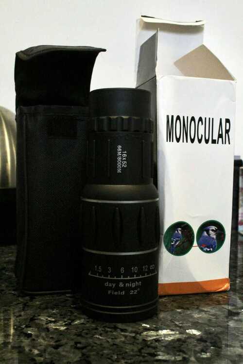 16x52 monocular. Bird watching, wildlife and nature viewing. Waterproofanddual focus