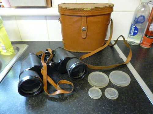 Vintage Prinz Prinzlux 10 X 50 Binoculars in Original Case - UK PandP Included