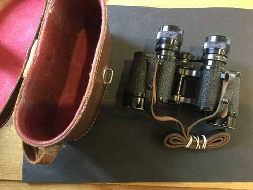 VINTAGE AQUILUS 8 x 25 BINOCULARS WITH CASE