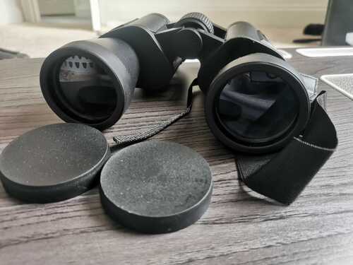 10 X 50 Auriol Binoculars and Case Caps Bag Strap Birdwatching