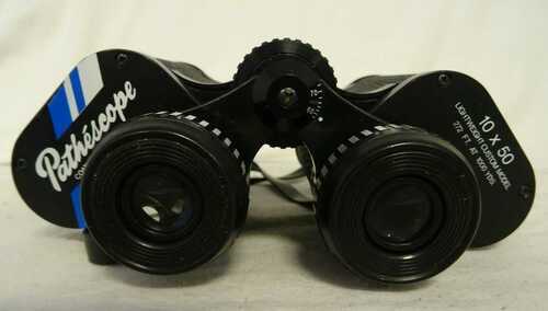 Vintage Pathescope 10 x 50 Binoculars and Hard Case