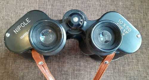 Vintage Nipole Coated Optics Binoculars, 10x50, Field 5.5, No. 76546, Japan