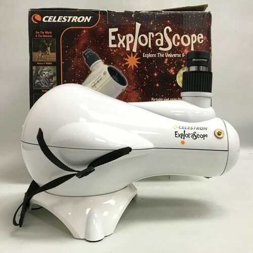 Celestron Explorascope Portable 80mm Newtonian Reflector Telescope in Box 441562