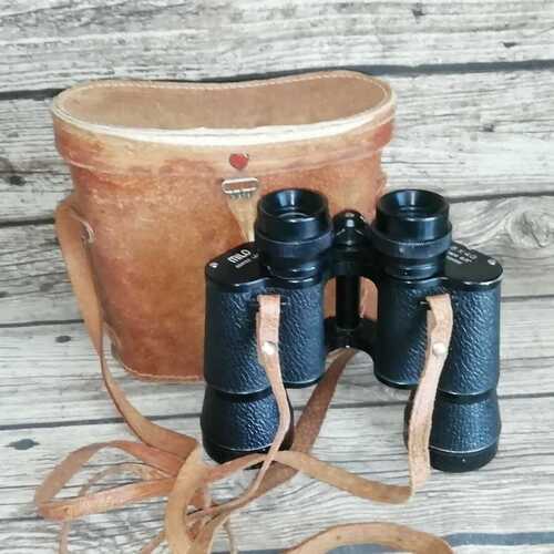 Vintage MILO Coated Optics Binoculars 8 x 40 Field 6.5 - No. 22600 with Case