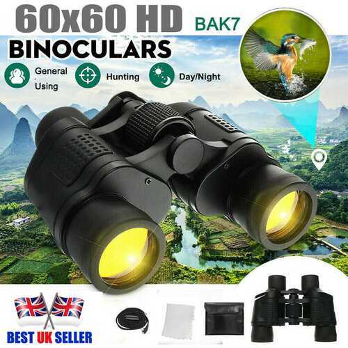 Professional HD 60x60 Military Army Optics Zoom Binoculars Day/Night Telescope