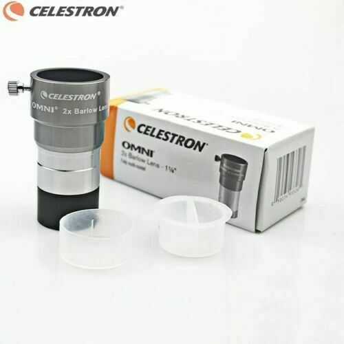 New Celestron Omni 2x Barlow Lens 1.25 Inch 1 1/4 Telescope Accessory Magnifier