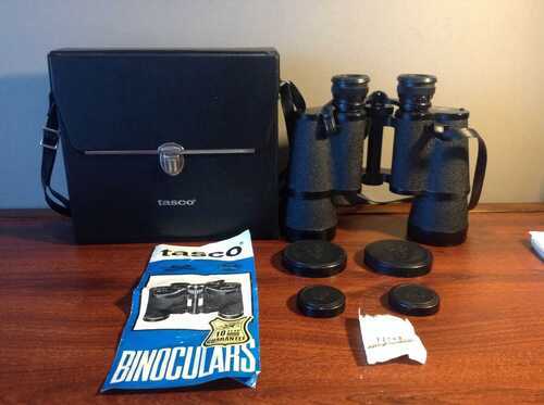 Tasco vintage Zip 20 x 50 Binoculars  And Carry Case