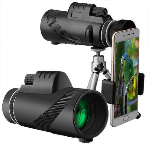 40x60 Zoom Monokulares HD-Teleskop Teleobjektiv mit Stativ fr Handy Smartphone