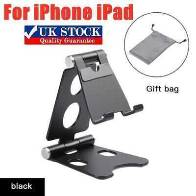 Metal Desktop Tablet Holder Foldable Extend Phone Holder Stand For iPhone iPad