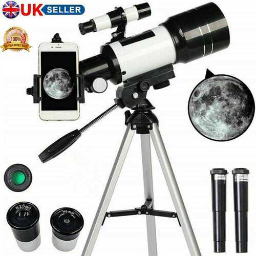 Astronomical Telescope F30070 With Tripod 150X Zoom HD Outdoor Monocular Moon UK