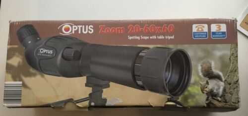 Optus Spotting  Scope with tripod bag and box and zoom